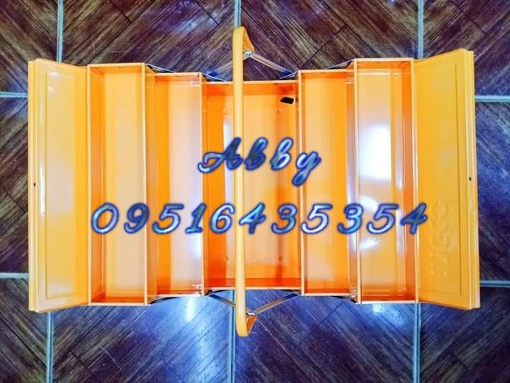 INGCO 3-Layer Tool Box (Category: Construction Tools & Equipment) located in Caloocan City. Submitted by abieghail (Listing ID 1024352314, Image 2). Description: INGCO Steel Tool Box HTB03 - 3 layers - Dimension: 400x200x195mm - Steel Thickness: 0.6~0.8mm - Portable and handy Available for store pick up and delivery Nationwide! Contact us for faster transaction. TO GOD BE THE GLORY!.