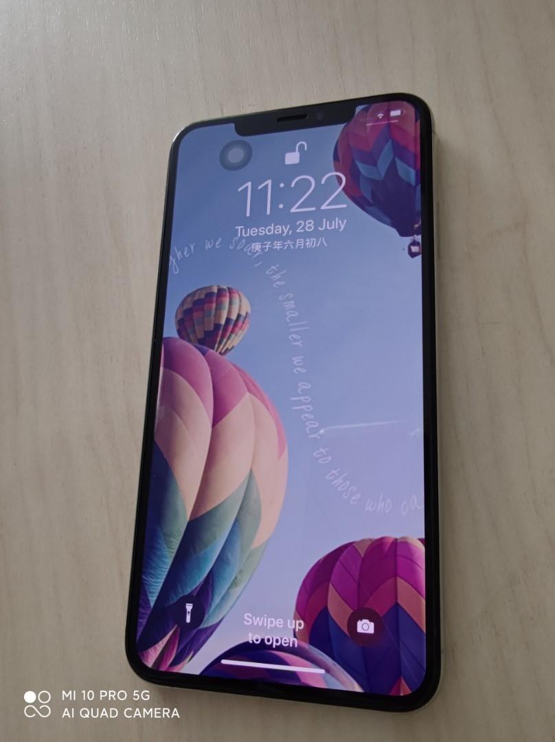 Iphone Xs Max 256gb Silver White Free 1 Pc Quality Sp Mobile Phones Tablets Iphone Iphone X Series On Carousell