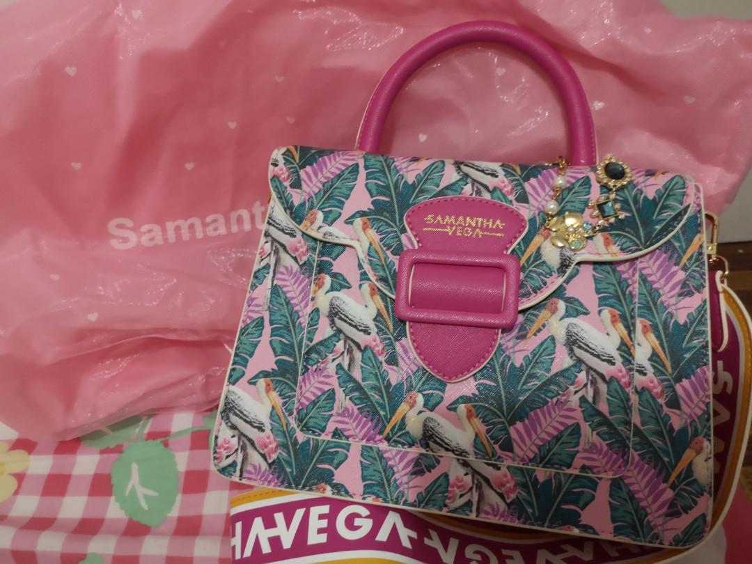 Price Further Reduced Japanese Samantha Vega Bag With Cool Prints Women S Fashion Bags Wallets Handbags On Carousell