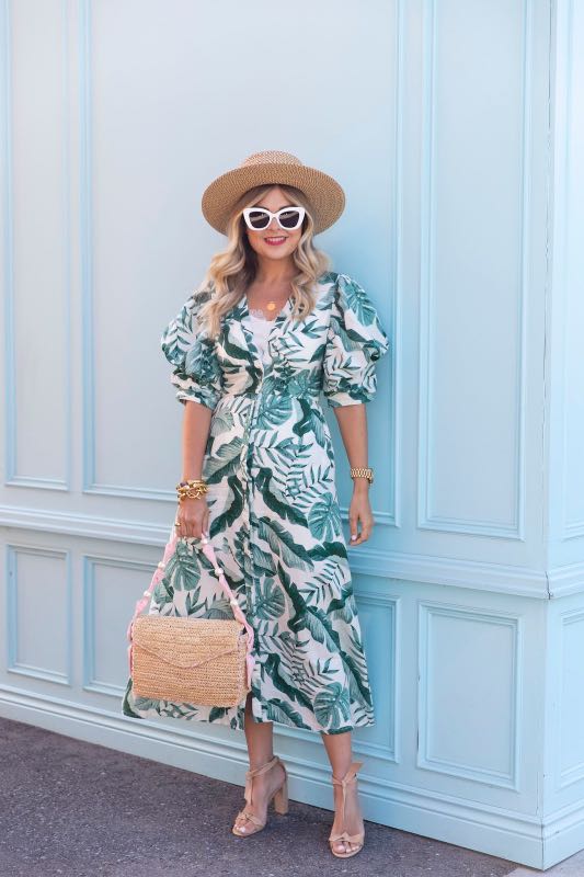 Johanna Ortiz x HM linen blend dress 36 