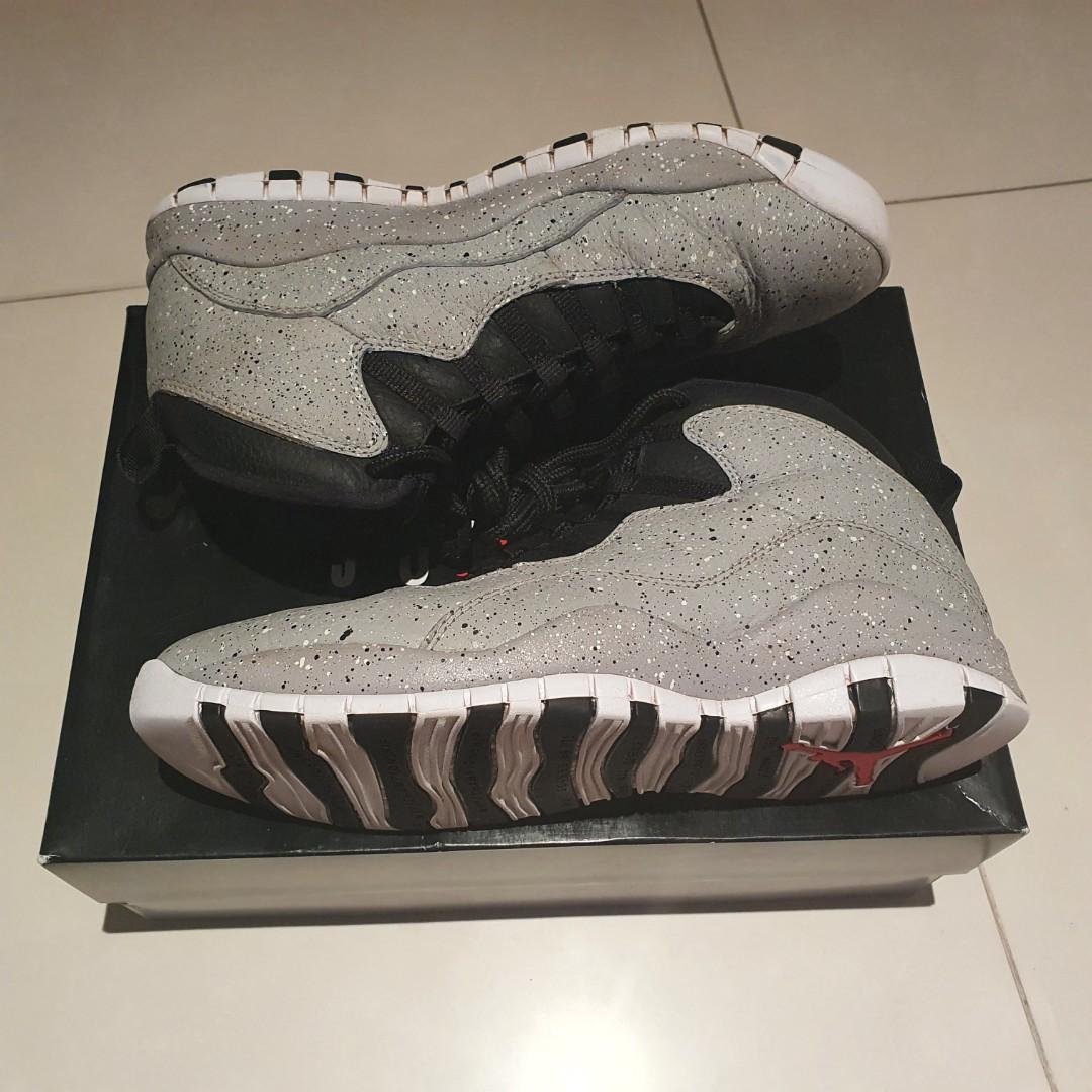 Jordan 10 cement men's outlet
