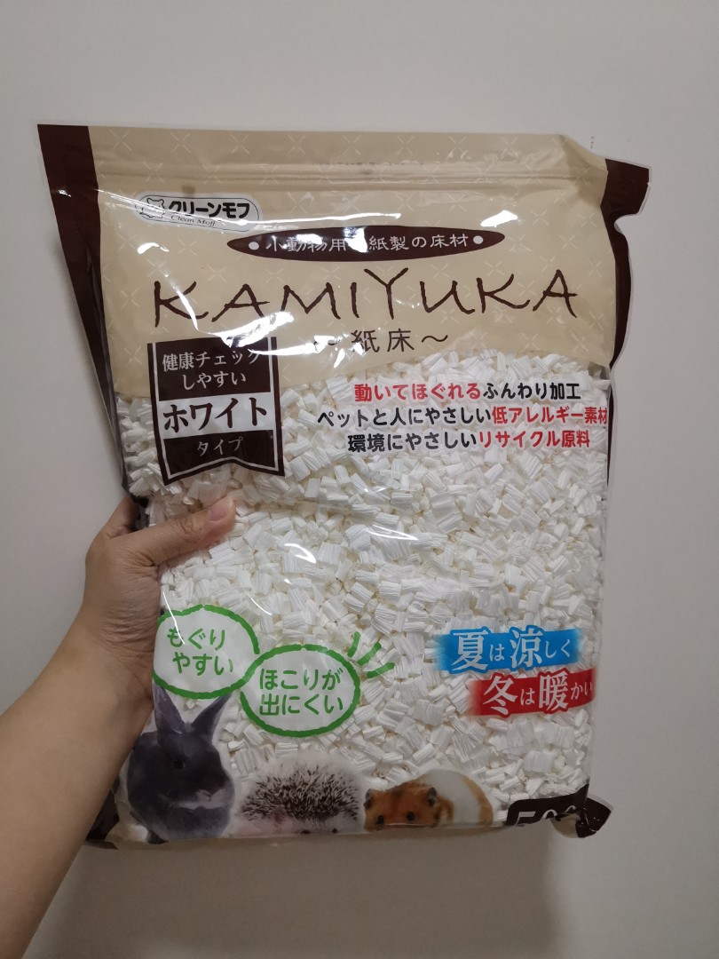 Kamiyuka 0粉塵紙床(白色) 500g 兔仔刺猬倉鼠熊仔鼠, 寵物用品, 寵物