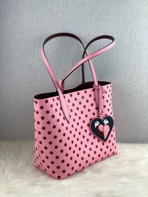 Kate spade arch love new arrivals birds small reversible tote