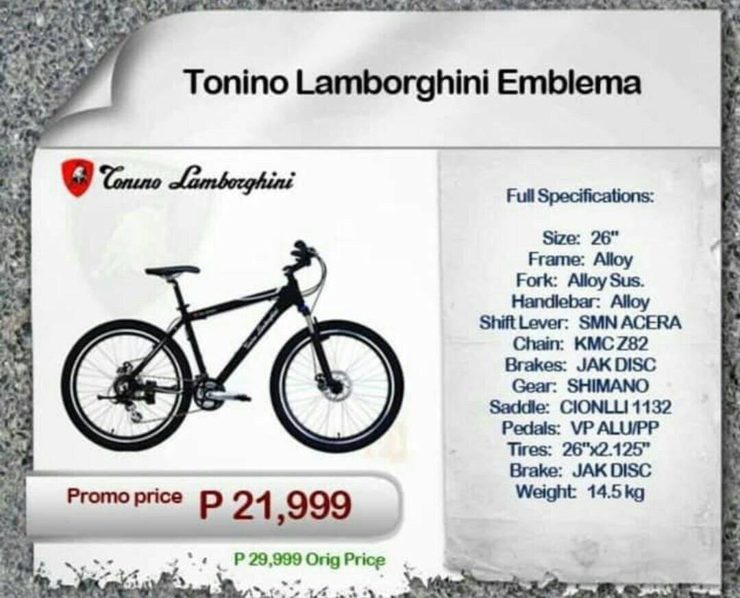 tonino lamborghini mountain bike