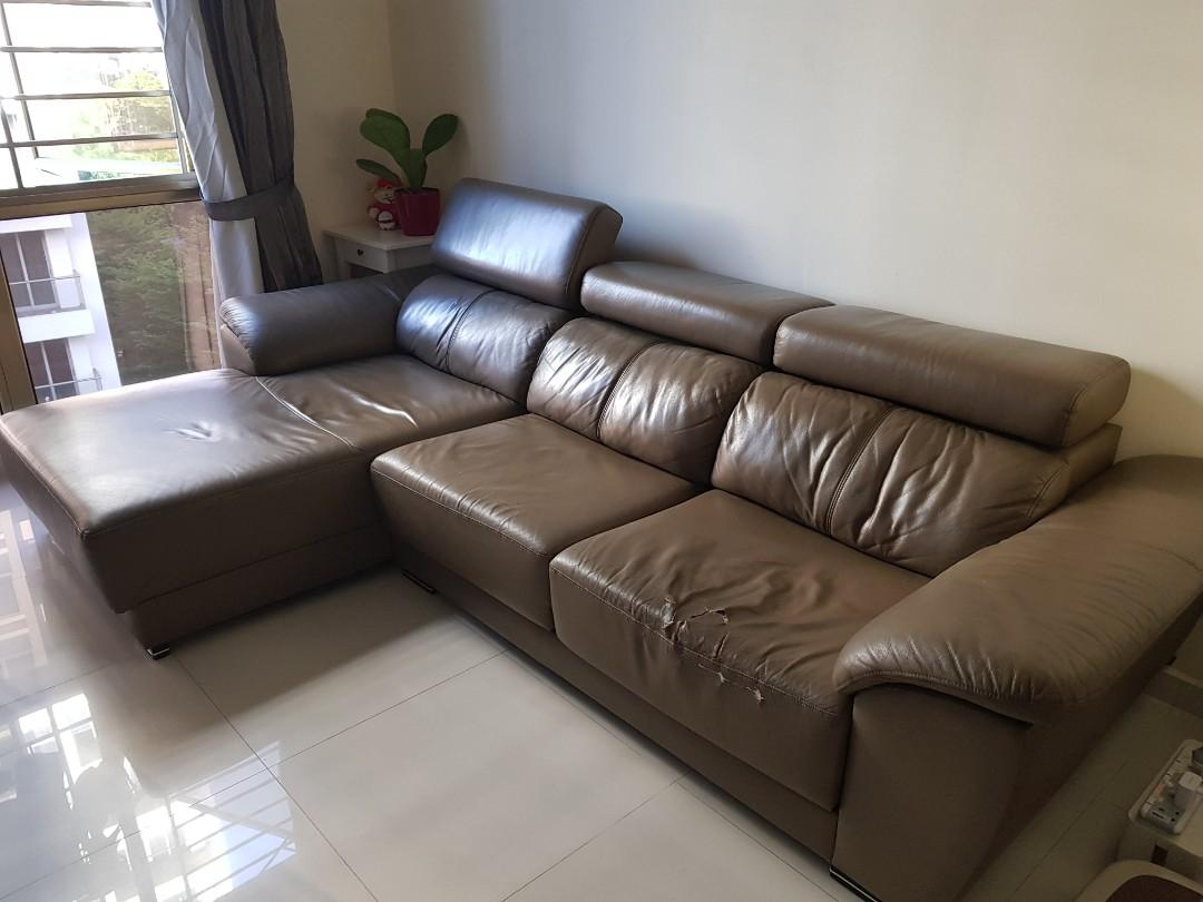 Real Leather Sofa Seater Chair Maltapark, 57 OFF