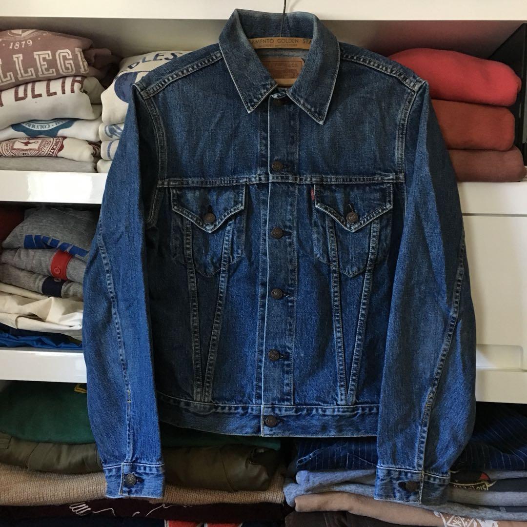 LEVIS BIG E 71557 TYPE 3 VINTAGE LVC DENIM JACKET JAPAN, 男裝