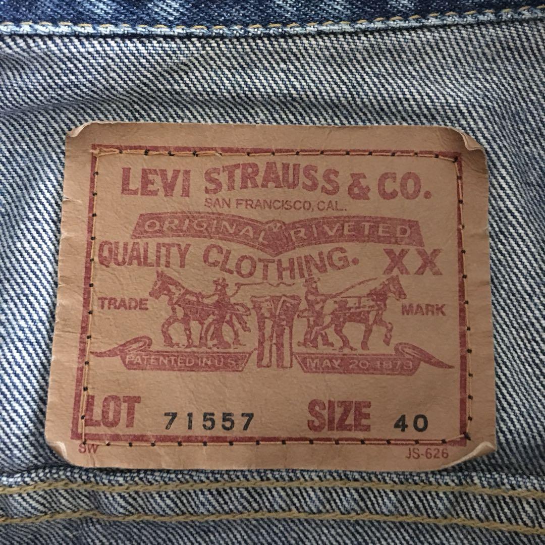 LEVIS BIG E 71557 TYPE 3 VINTAGE LVC DENIM JACKET JAPAN, 男裝