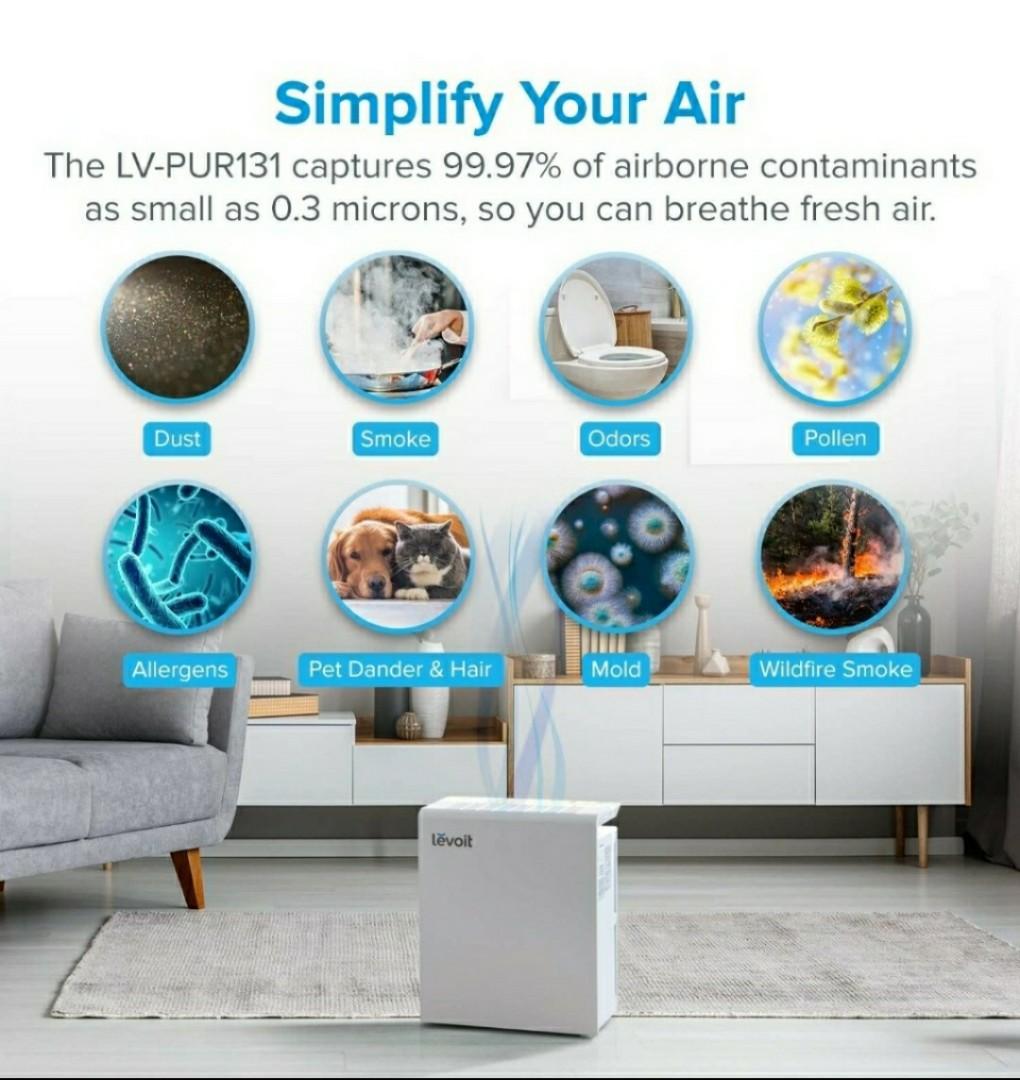 Levoit Air Purifier LV-PUR131, TV & Home Appliances, Air Purifiers &  Dehumidifiers on Carousell
