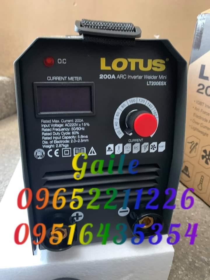 LOTUS 200A Arc Inverter Welding Machine (LT200ESX) (Category: Construction Tools & Equipment) located in Caloocan City. Submitted by abieghail (Listing ID 1024350151, Image 1). Description: Original LOTUS LT200ESX Inverter Digital Welding Machine 200A - Compact Body 100% Brandnew condition! Genuine LOTUS brand! See it for yourself! Heavy duty class! Input Voltage:220V 1 Phase Duty Cycle: 35% Frequency: 50/60Hz Rated Input: 5.6kva No Load Voltage: