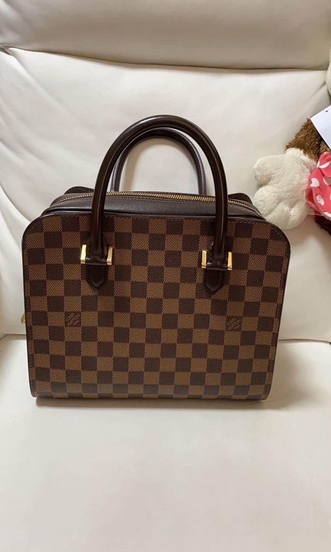 LOUIS VUITTON Triana _ Damier Ebene/PVC/BRW/Brown//Total Pattern/Handbag,  Luxury, Bags & Wallets on Carousell