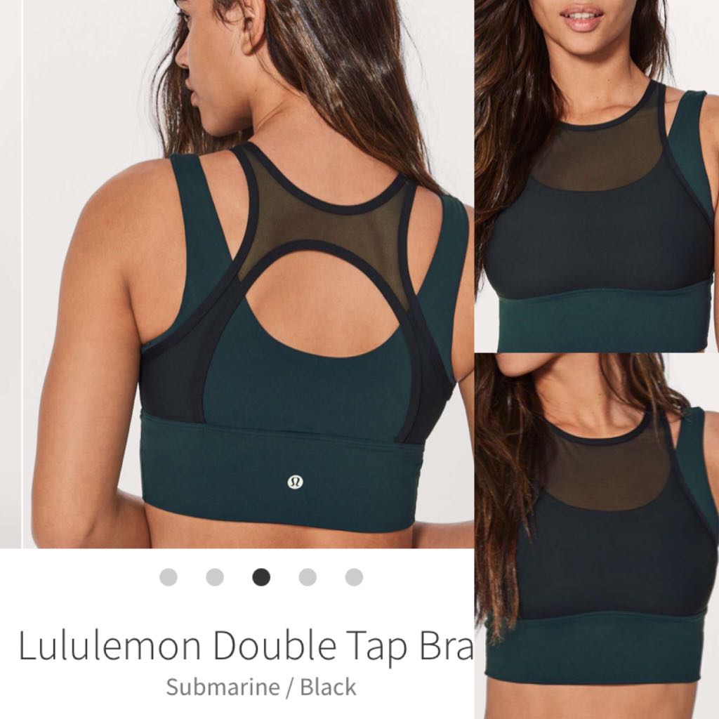 Lululemon double tap bra, Women's Fashion, Activewear on Carousell