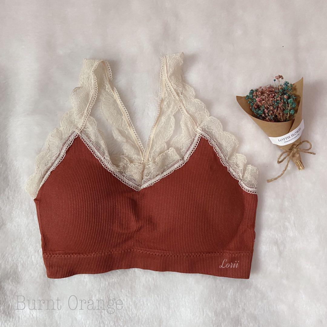 burnt orange bralette