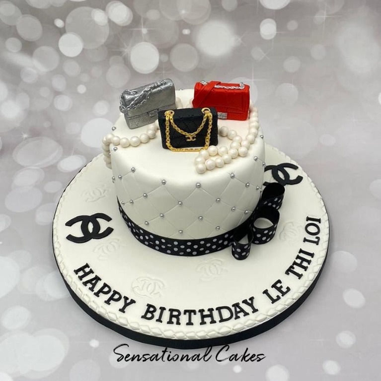 Luxury bag , jewelry design woman theme birthday customized 3d cake  #singaporecake #womancake #bagcake #3dcake #birthdaycake, Food & Drinks,  Baked Goods on Carousell