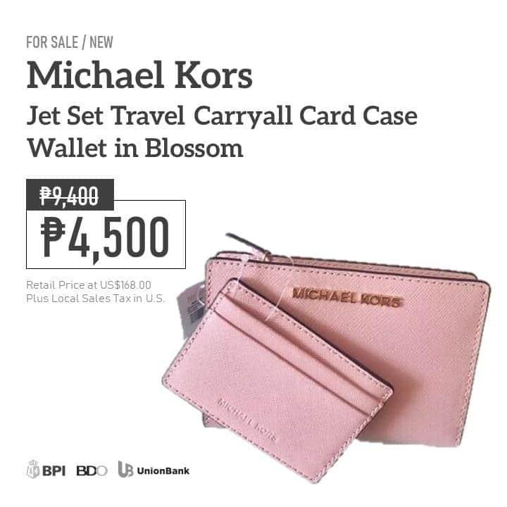 Michael kors jet online set carryall card case