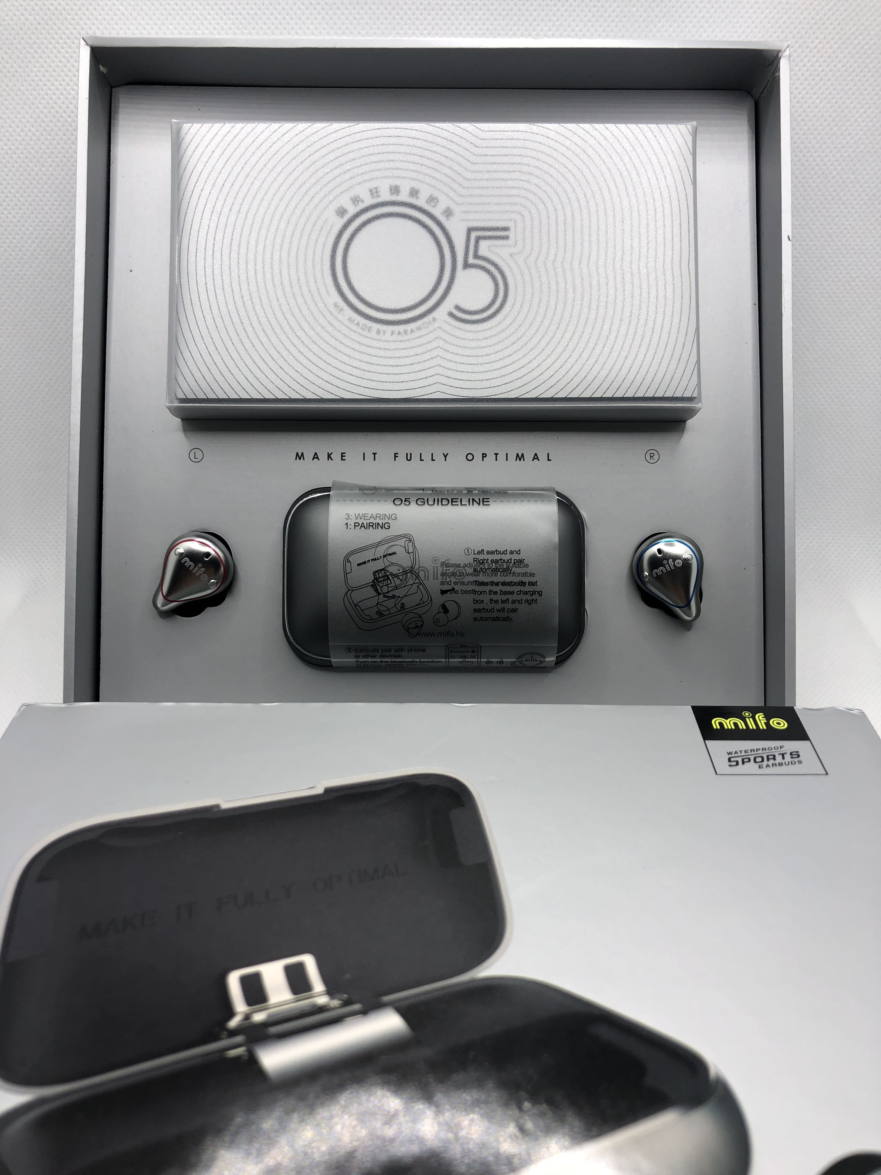 mifo o5 plus wireless earbuds ipx7 waterproof bluetooth 5 earbuds with 100 hours