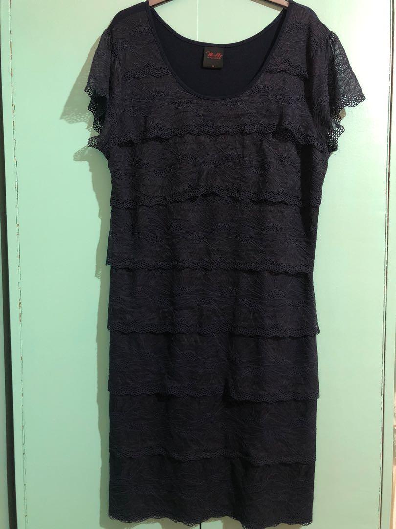Milly Plus Size Navy Blue Frilly Dress 3X (Category: Dresses) located in Makati City. Submitted by prelovedbazaar (Listing ID 1024197539, Image 1). Description: Milly Plus Sized Navy Blue Frilly Dress. Size 3X. Good for office or semi formal events. :) .