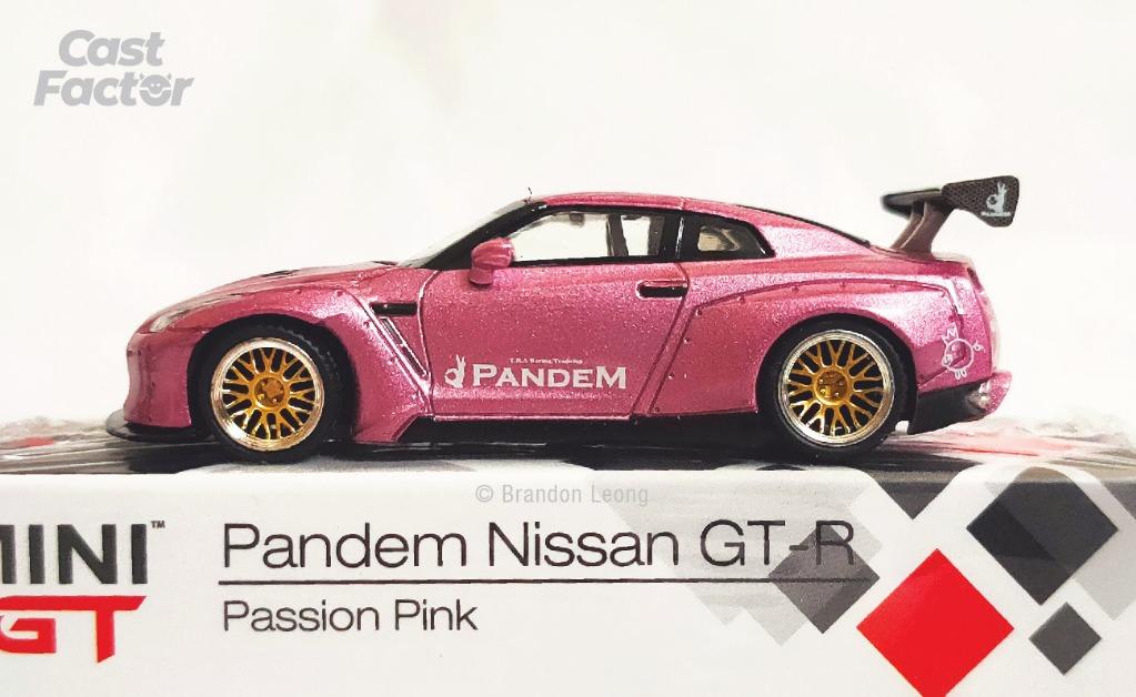 Mini GT #123 1:64 Pandem Nissan GT-R Passion Pink, Hobbies & Toys