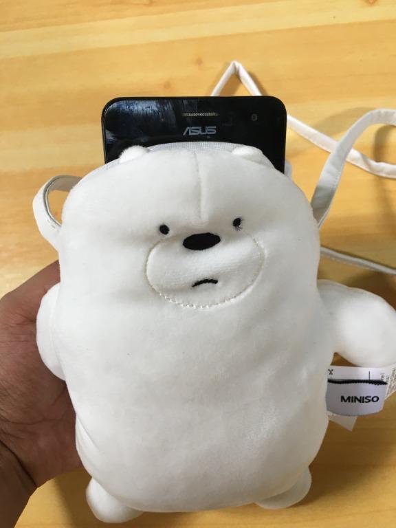 EXCELLENT USED CONDITION Miniso We Bare Bears Sling Bag Small Preloved