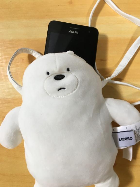 EXCELLENT USED CONDITION Miniso We Bare Bears Sling Bag Small Preloved