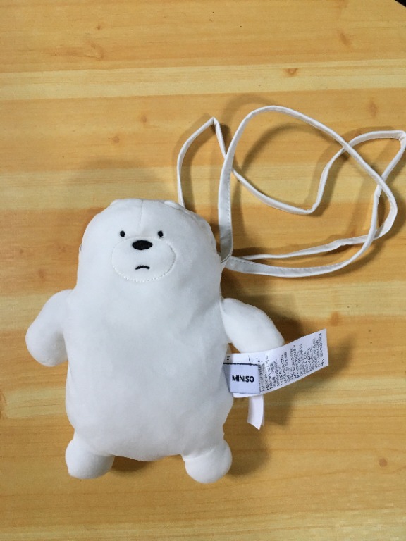 EXCELLENT USED CONDITION Miniso We Bare Bears Sling Bag Small Preloved