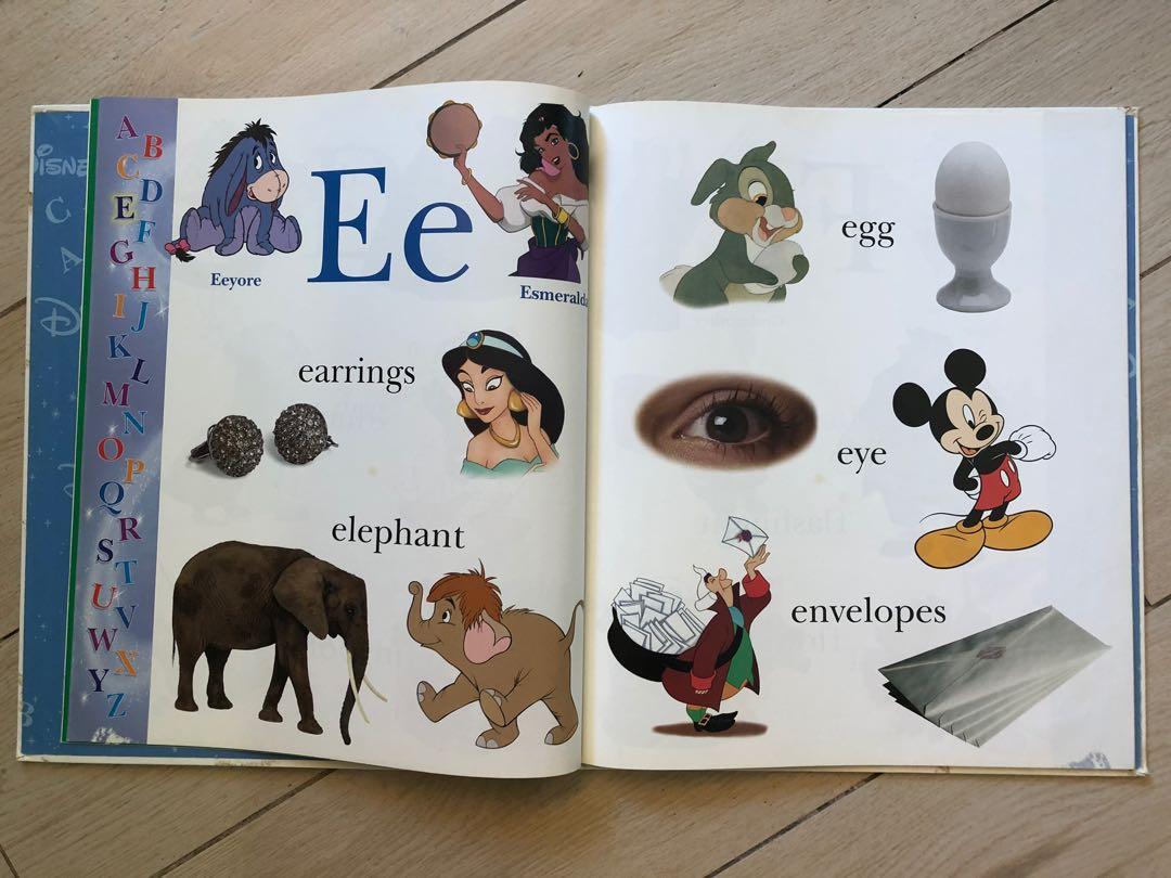 My first Disney ABC word book 迪士尼初學生字書, 興趣及遊戲, 書本 &amp; 文具, 小說 &amp; 故事書 ...