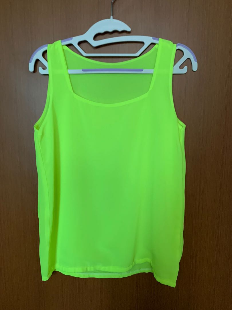 neon yellow top