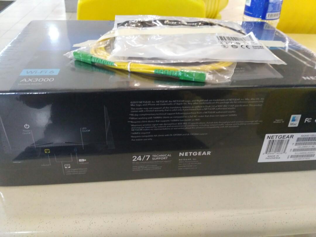 Bnib Netgear Modem Router Netgear router wifi6 nighthawk rax40 bnib, Computers & Tech, Parts ...