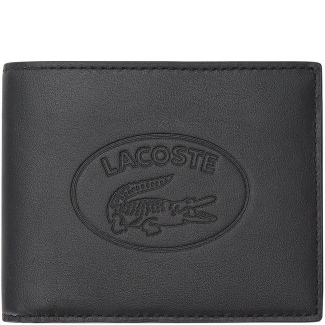black lacoste wallet