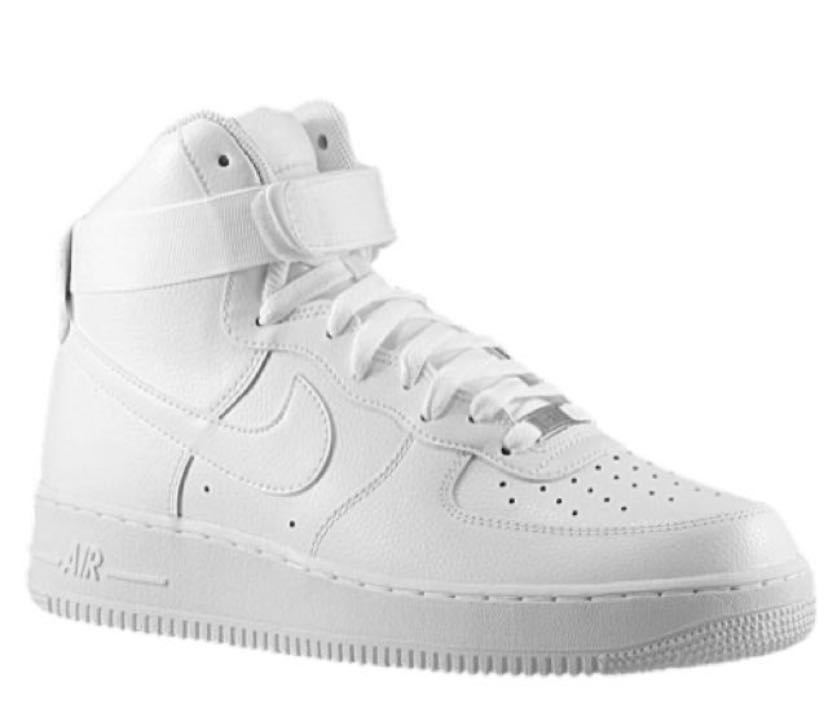 white high top forces