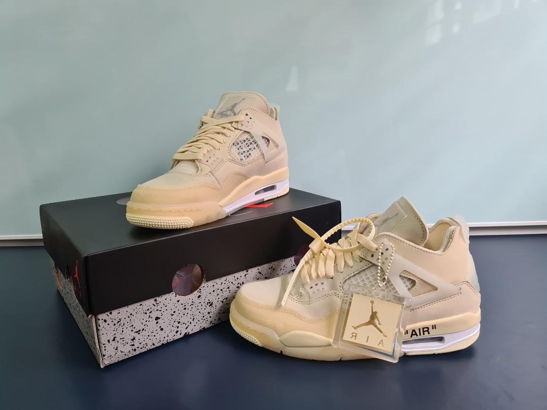 Nike Air Jordan 4 'Off White'- Sail 