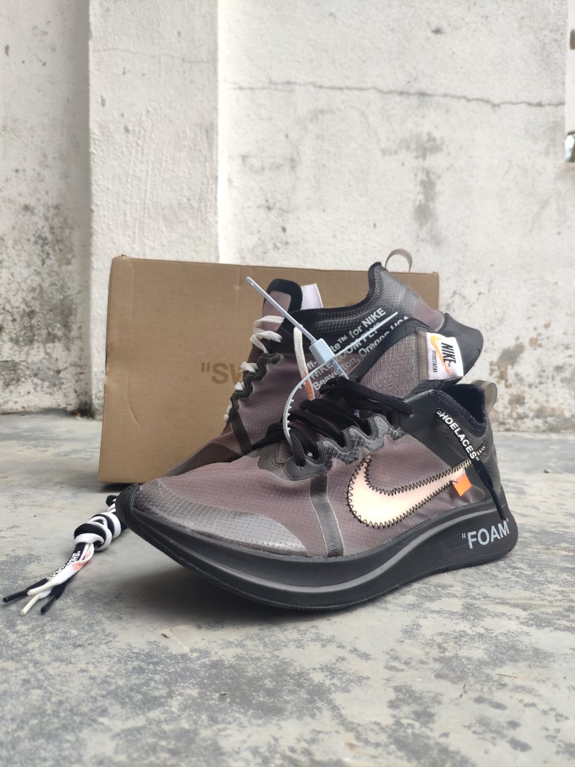 Nike Zoom Fly Off White Black Silver Men s Fashion Footwear