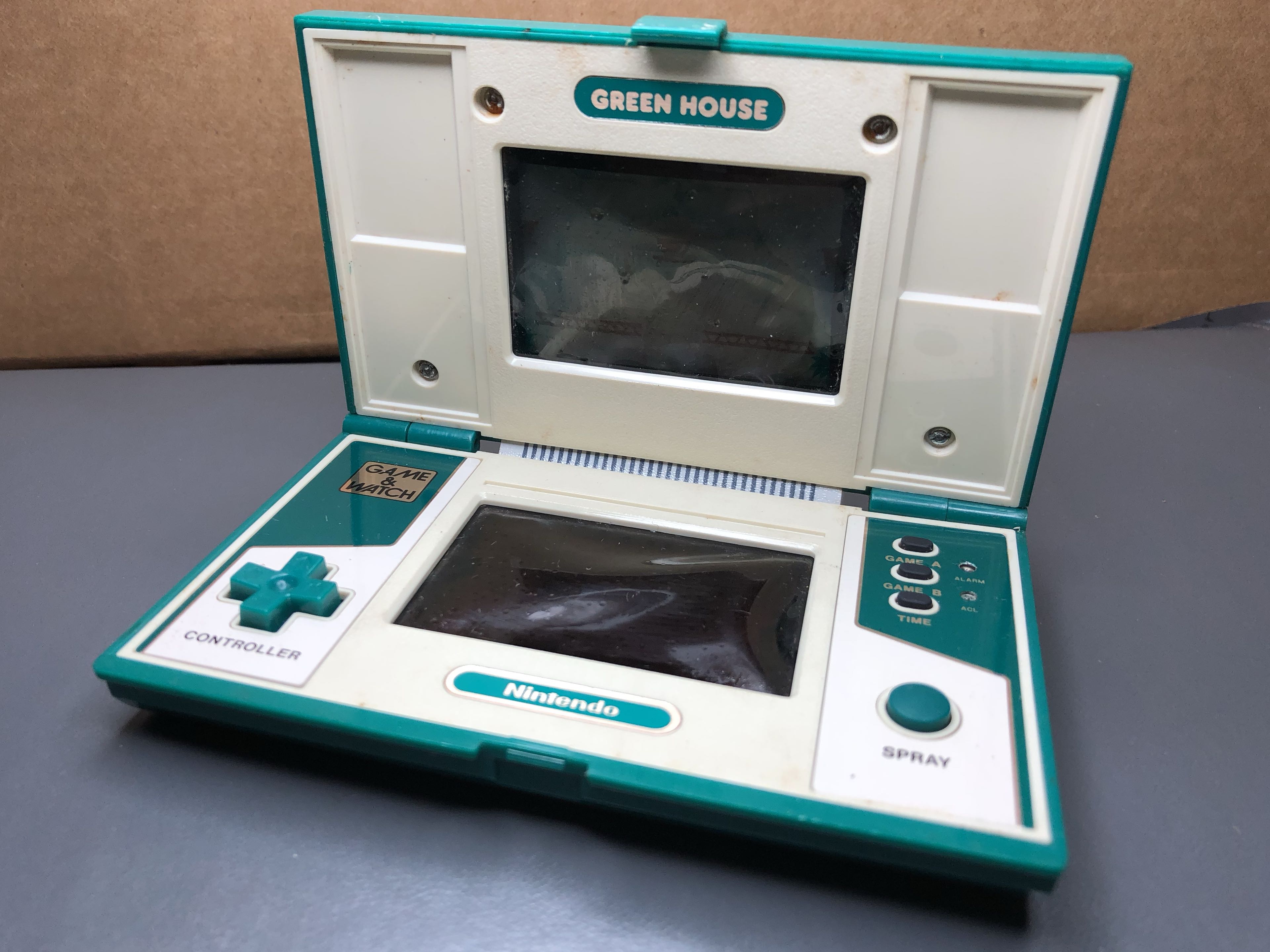 Nintendo Game And Watch Green House Multi Screen Vintage Japan Made