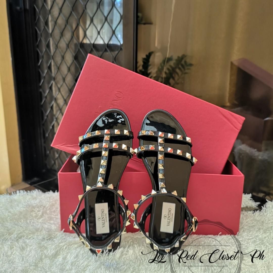 rockstud jelly sandals