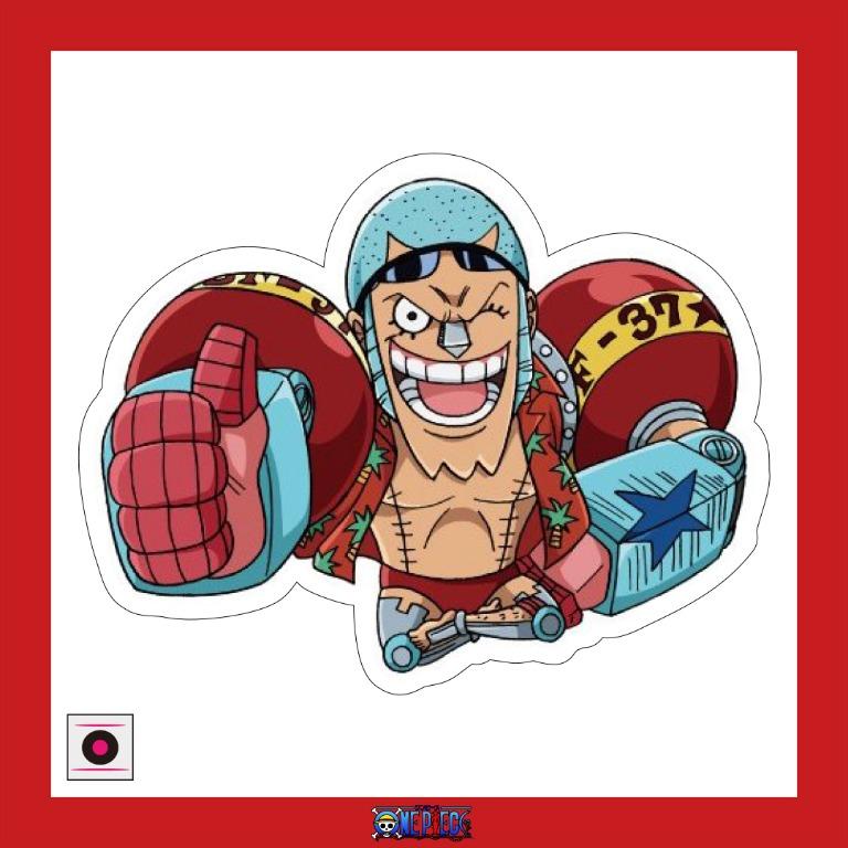 One Piece Franky Die Cut Sticker 海賊王芬奇模切貼紙100mm 手作 自家設計 手作產品 飾物 Carousell