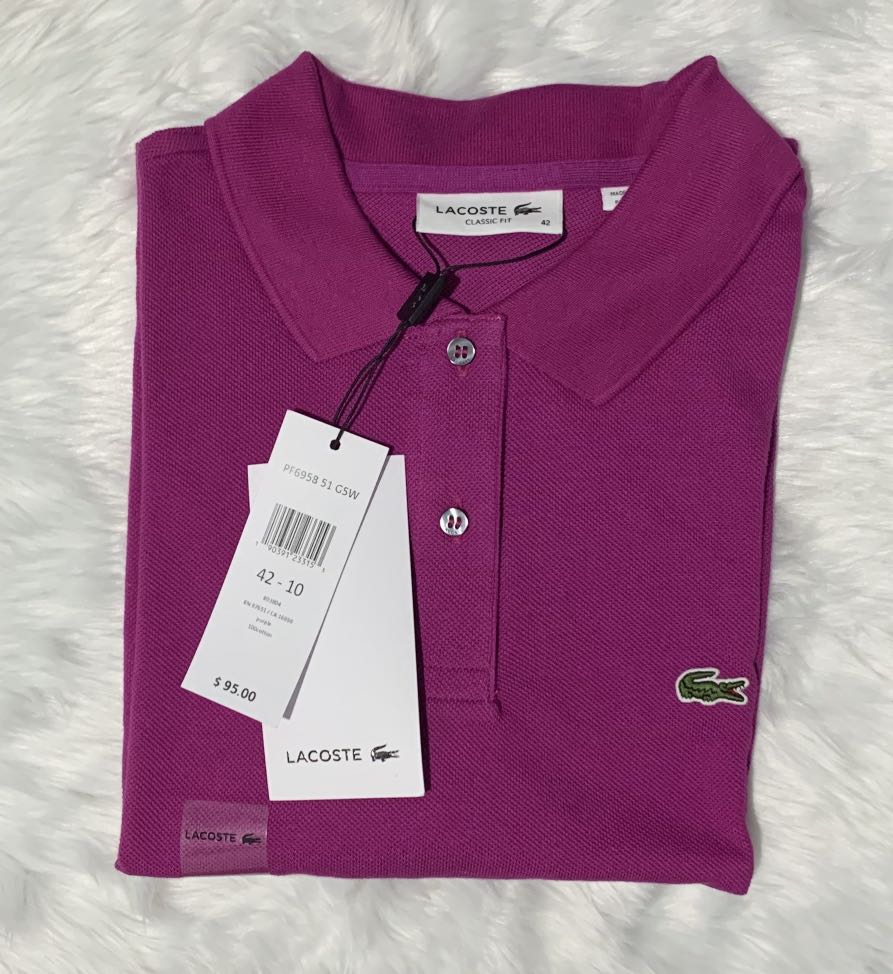 Original Lacoste Polo Shirt Classic Fit 42 (Unisex), Men's Fashion, Tops & Sets, Tshirts Polo Shirts Carousell