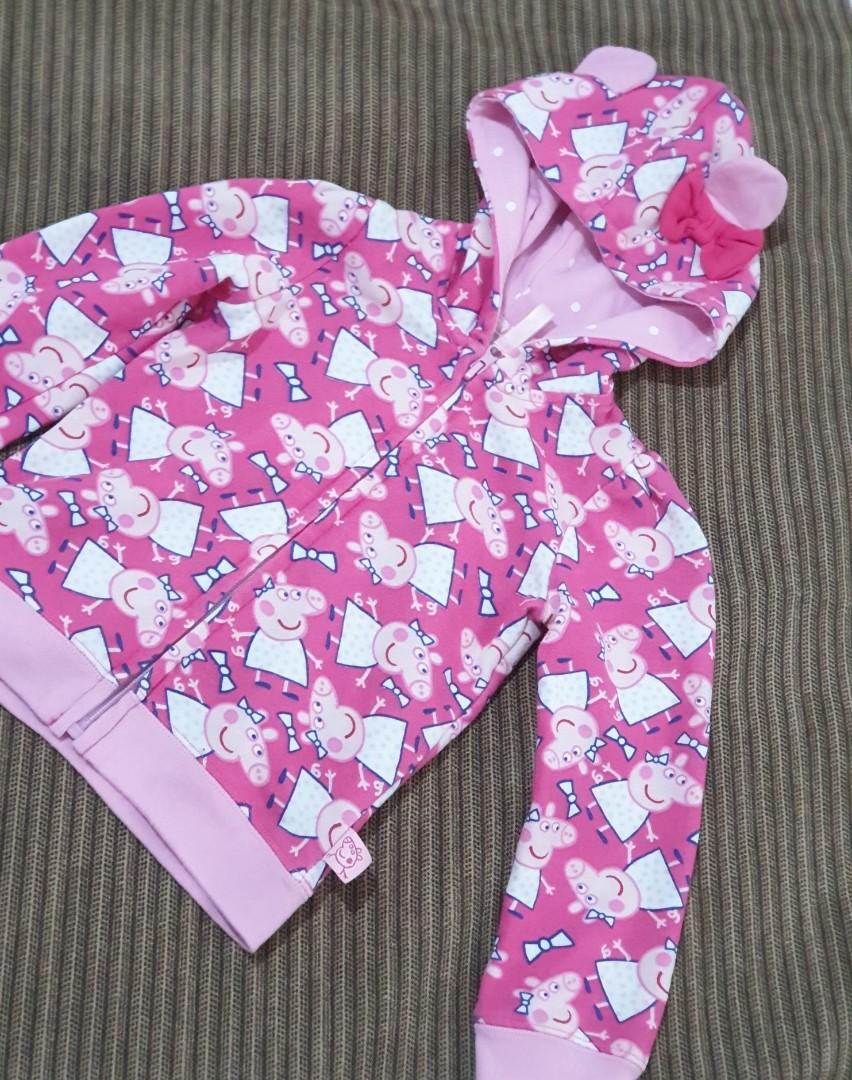 Peppa Pig Hoodie with 3D ears and bow