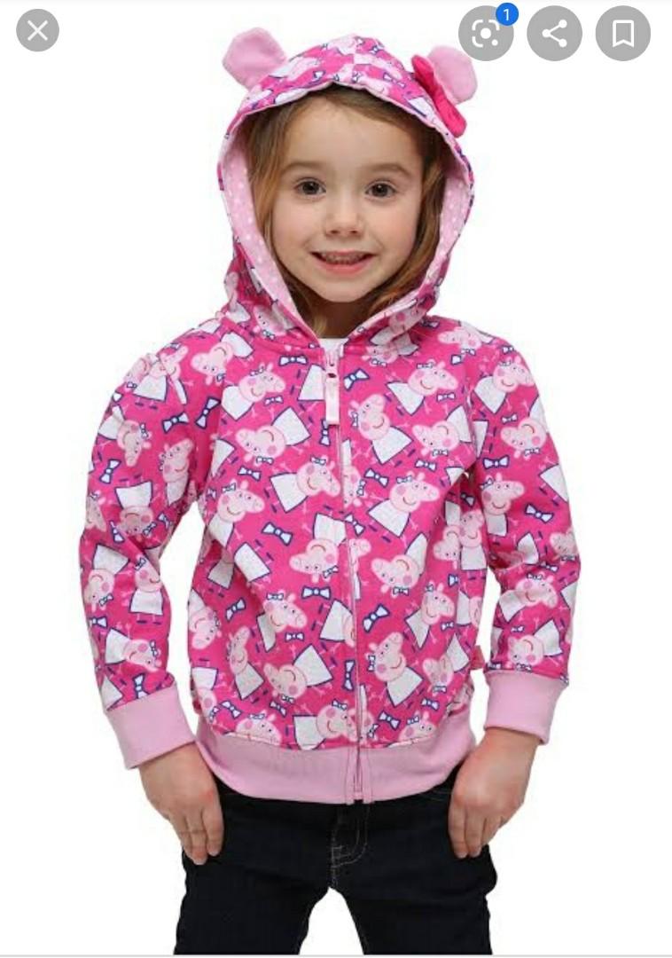 Peppa pig hoodie with ears sale