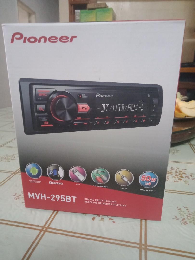 Pioneer Car Stereo (Category: Portable Music Players) located in Makati City. Submitted by johnycaraccesorries (Listing ID 1024204256, Image 3). Description: Pioneer Car Stereo USB + AUX 2 RCA Pre-Outs Steering wheel Control ready Mixtrax 50W x 4 CD RDS Receiver Pioneer DEH-S2250UI Price: P 4,200 Pioneer MVH-295BT Price: P 3,800 Pioneer AVH-G225BT Price: P 8,800 Pioneer AVH-A215BT Price: P 10,800 Pioneer AVH-A315BT Price: P 12,500 All Models with