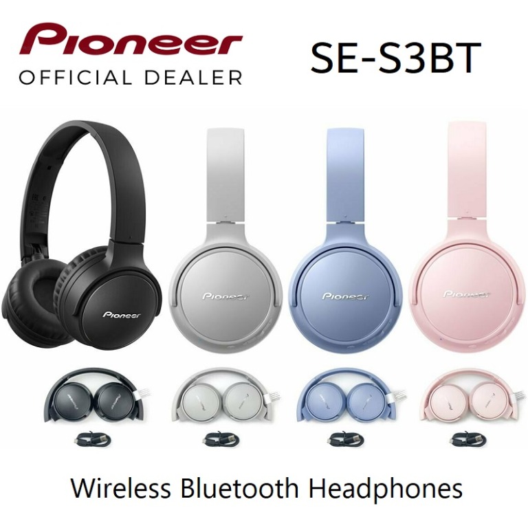 Pioneer s3 wireless bluetooth stereo headphones shop