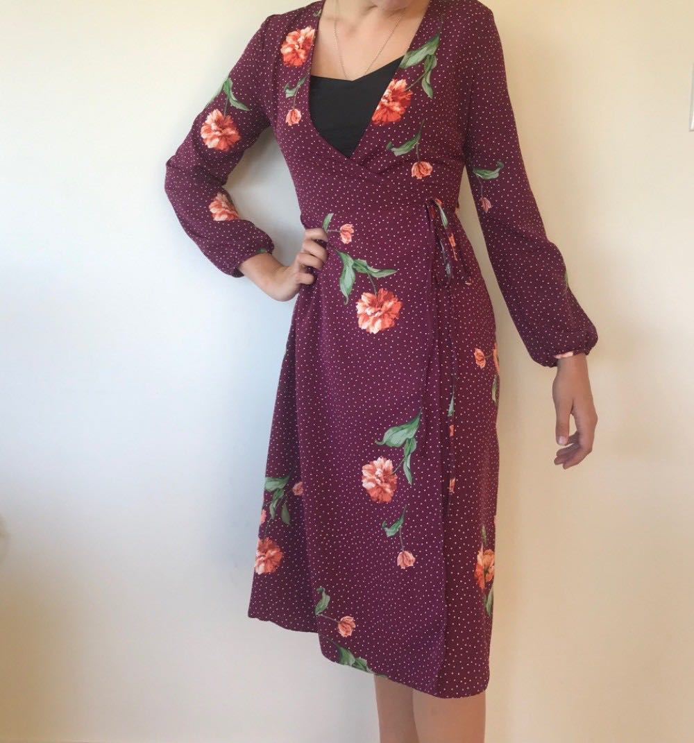 Primark outlet burgundy dress