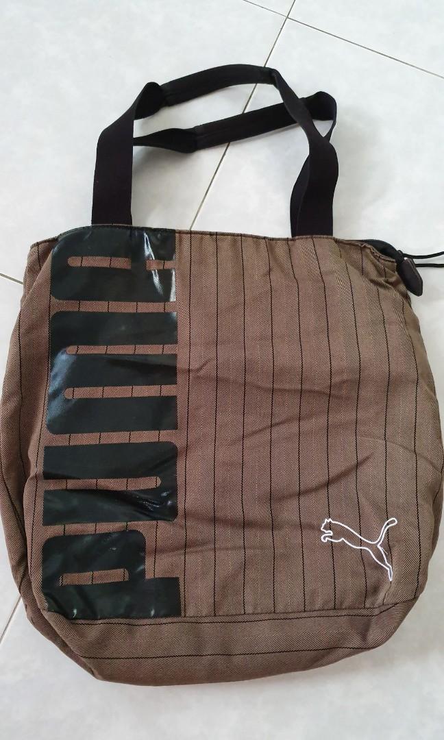 puma tote bag brown