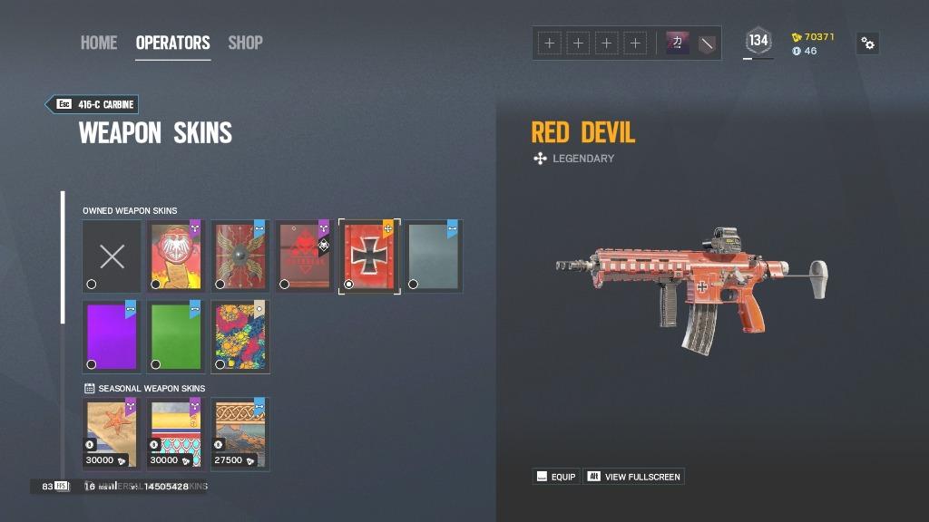 Rainbow Six Siege Account, Lvl 134 70k Renown 46 R6 Credits, Video