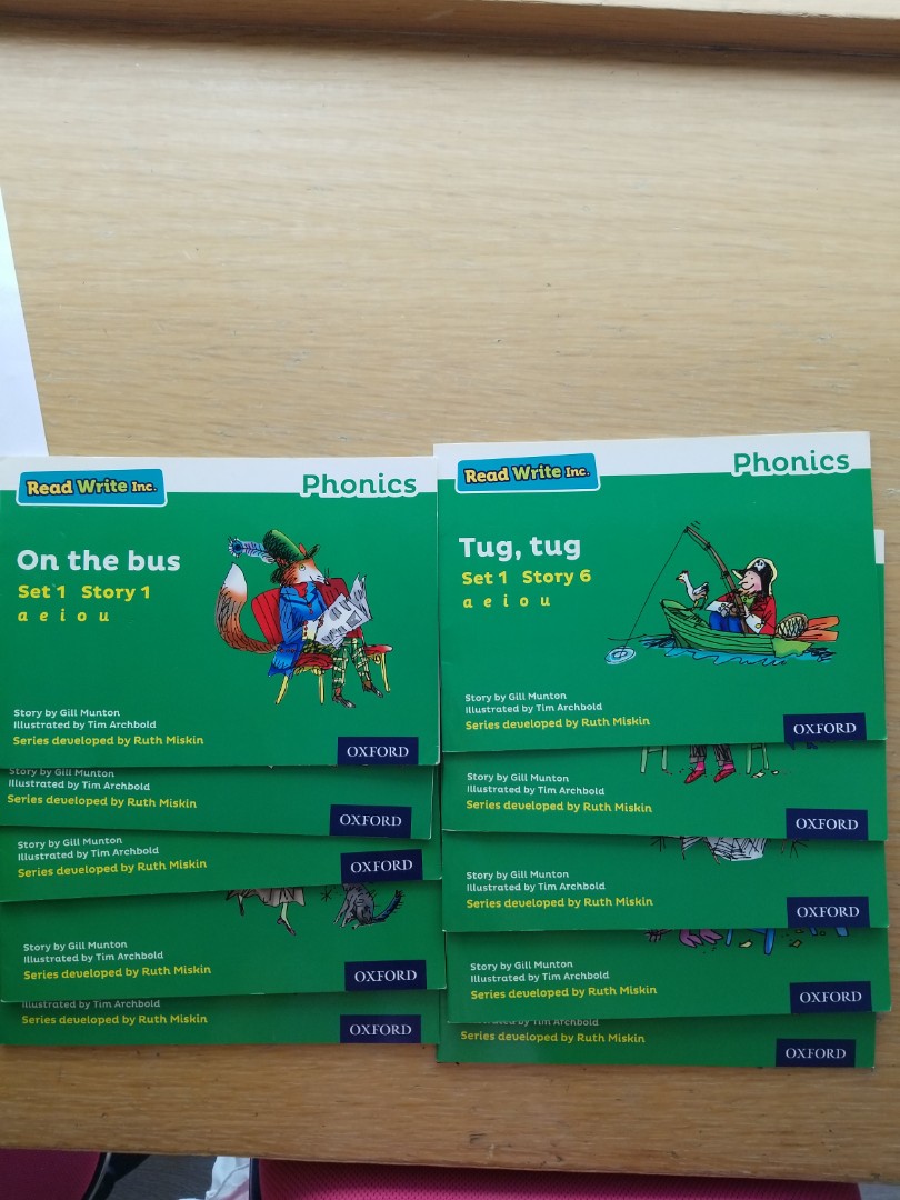 read write inc. phonics green books set, 興趣及遊戲, 書本 & 文具, 小說 & 故事書