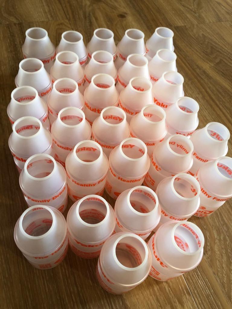 Recycled yakult bottles washed, Hobbies & Toys, Stationery & Craft