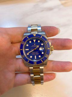 Rolex submariner 116613lb blue Matt dial discontinued model