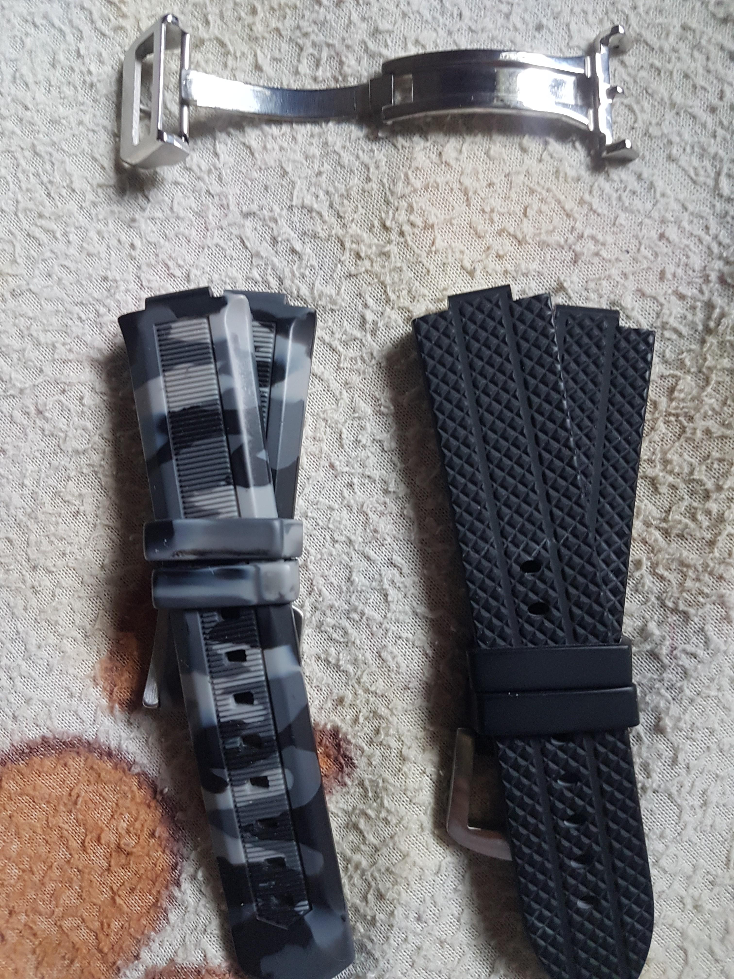 Rubber strap and deployment clasp 22mm for Seiko Citizen Orient, Men's  Fashion, Watches & Accessories, Watches on Carousell