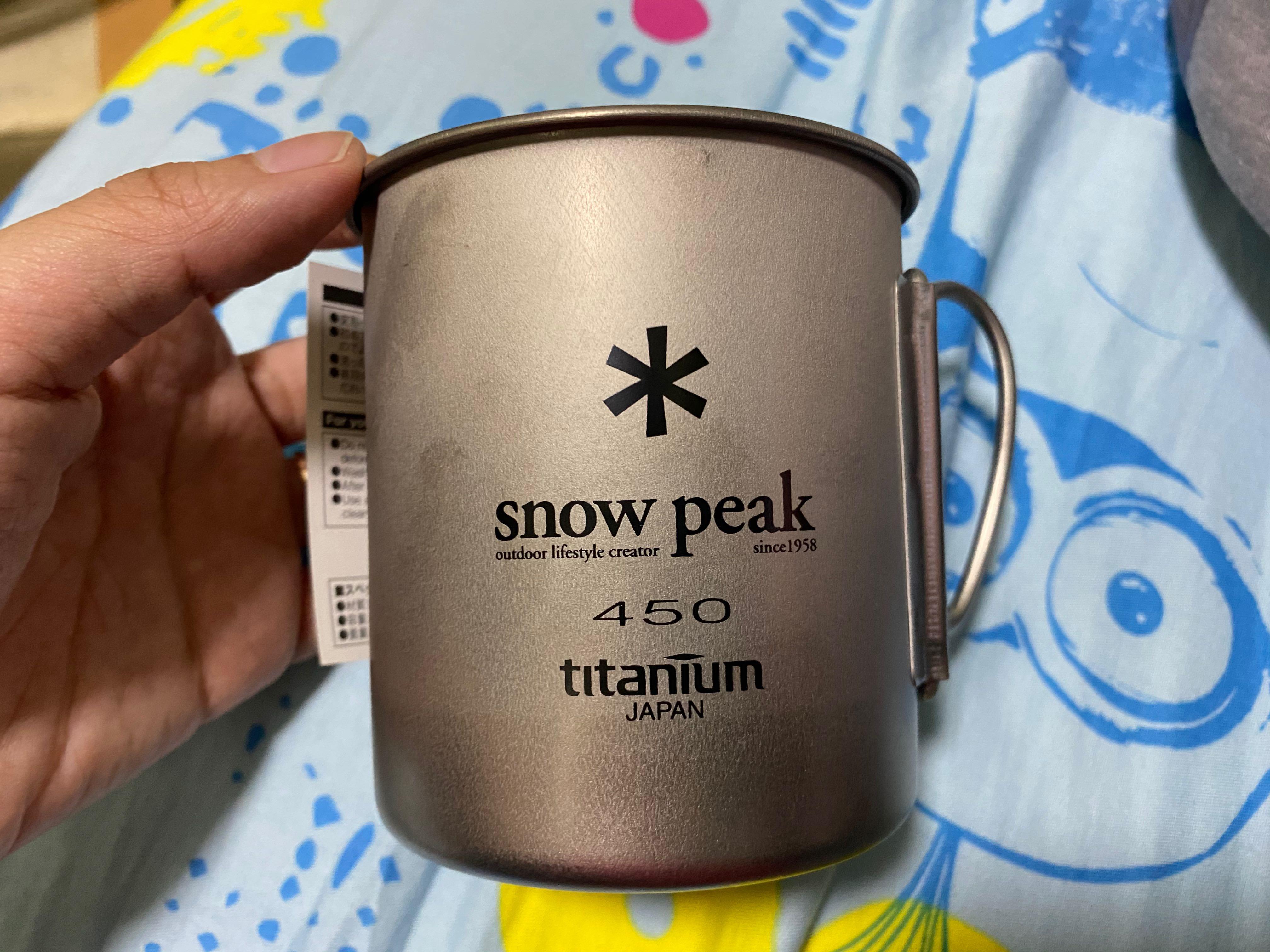 Snow peak 雪峰雪峰祭鈦titanium 杯450 ml single wall mug 300 600