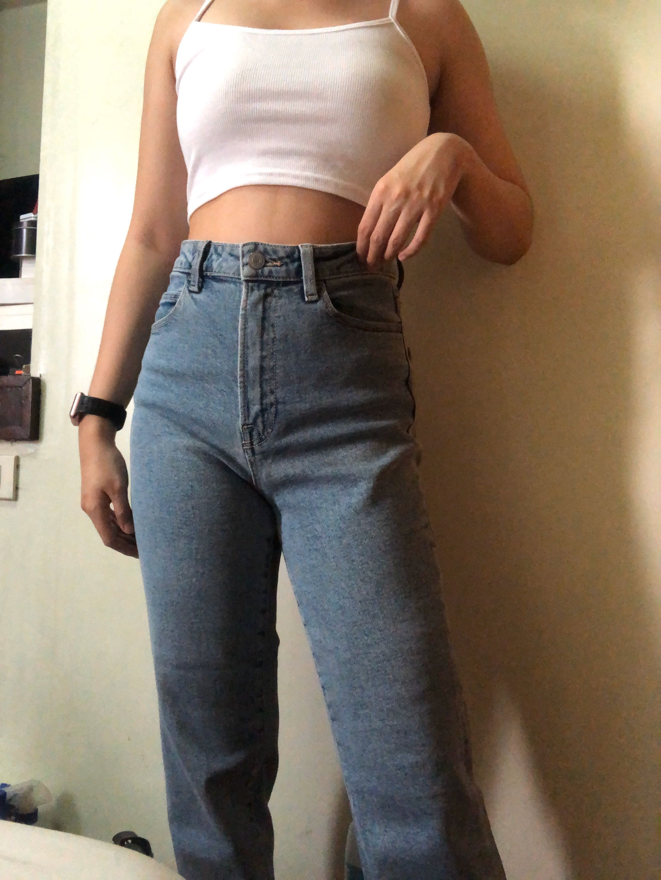 Slim fit mom jeans - Women's Mom fit | Stradivarius
