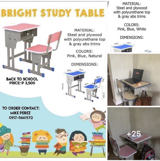 Study Table and Chair can be used by kids and adults, Babies & Kids