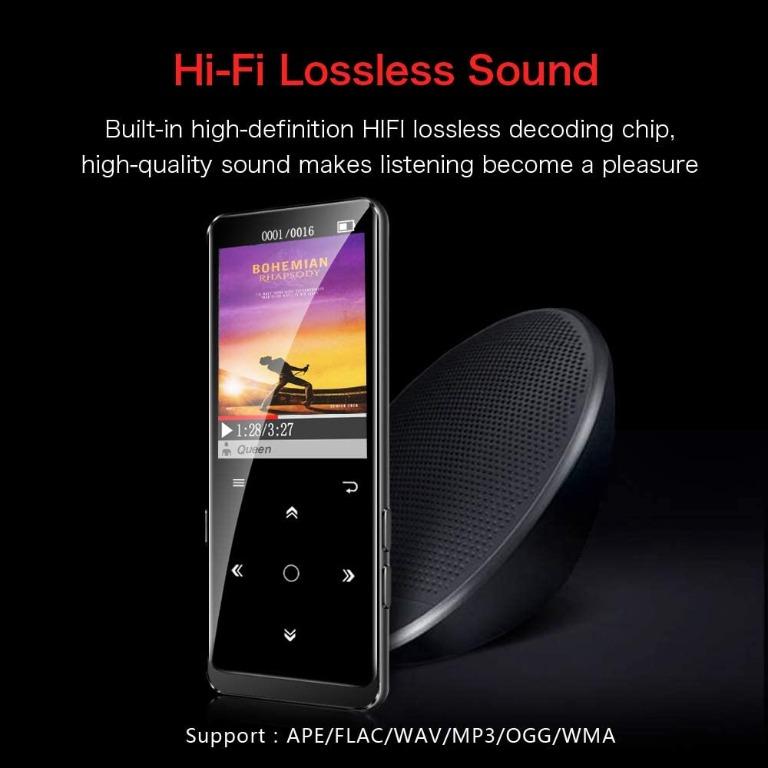 Supereye MP3 Player with Bluetooth 4.1, Portable HiFi Lossless Sound